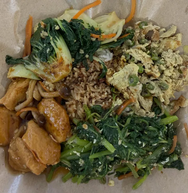 Mixed vegetables rice ($4.30)!
