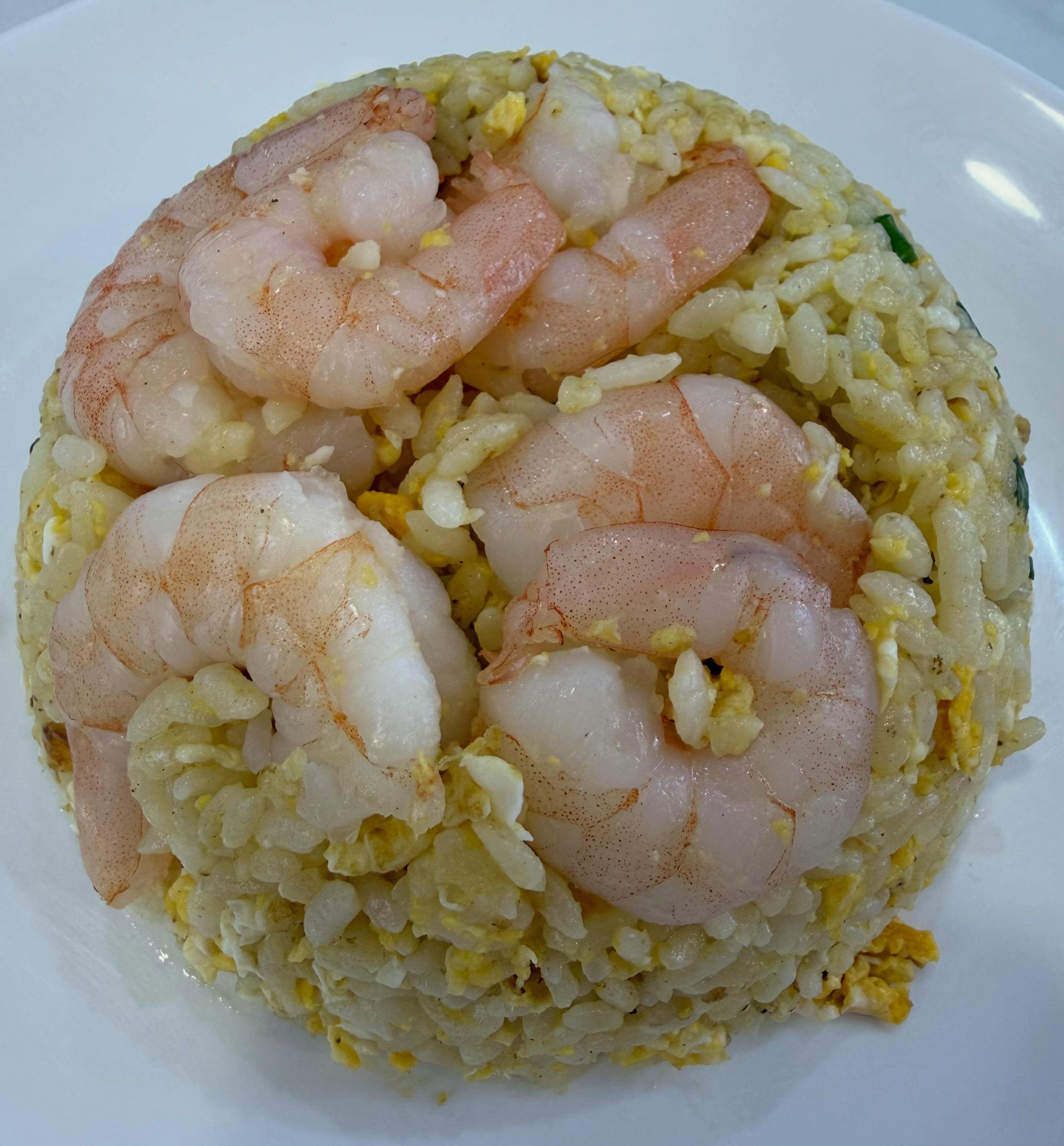 Truffle egg fried rice with shrimps ($7.90) @ Fried Rice Story!
