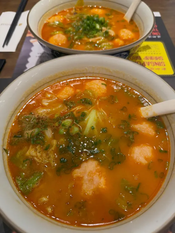 Ebiko prawn paste shrimp ramen ($16.60++) @ Le Shrimp Ramen!