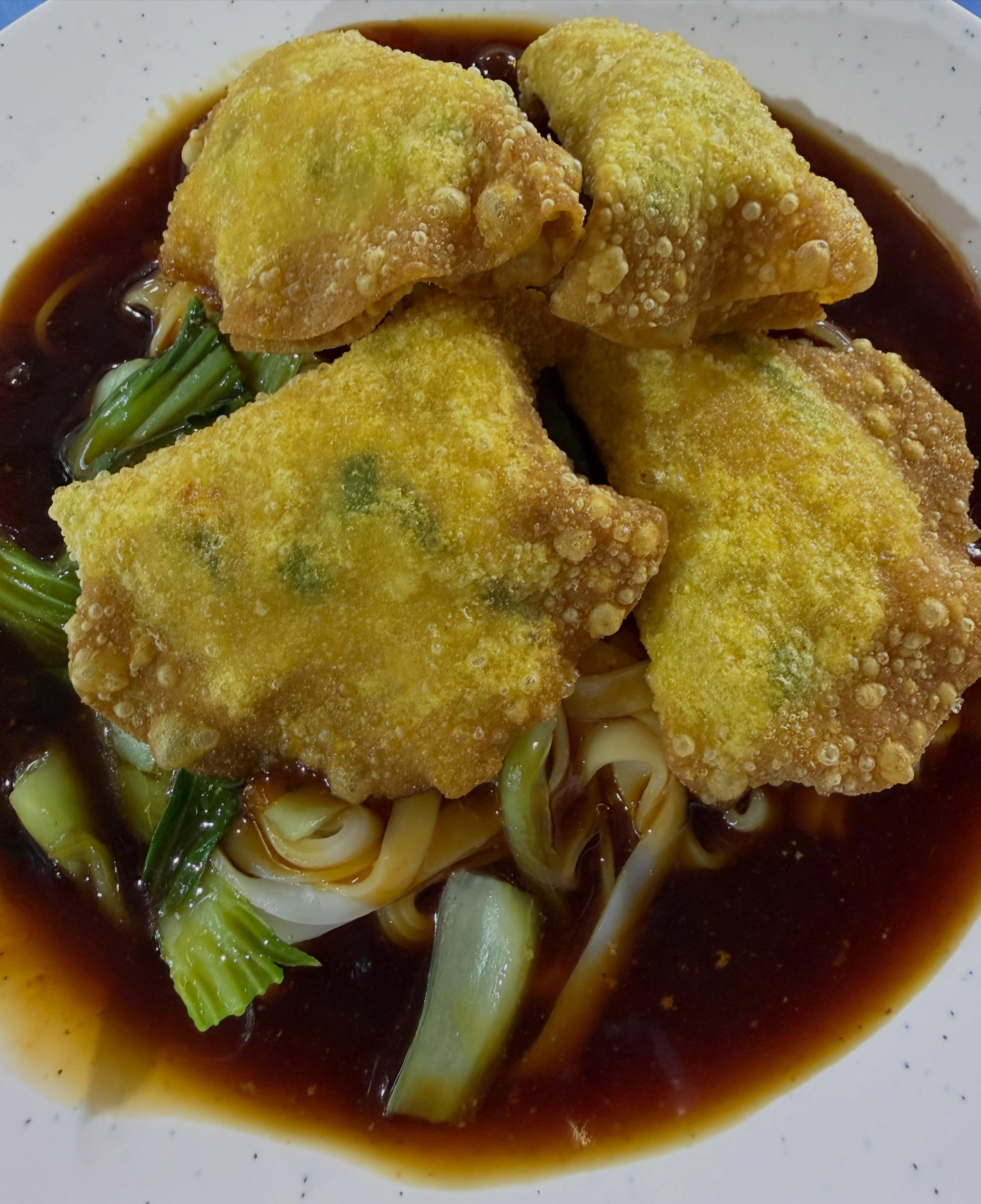 Fried fish dumpling hor fun ($5) @ Albert Centre!