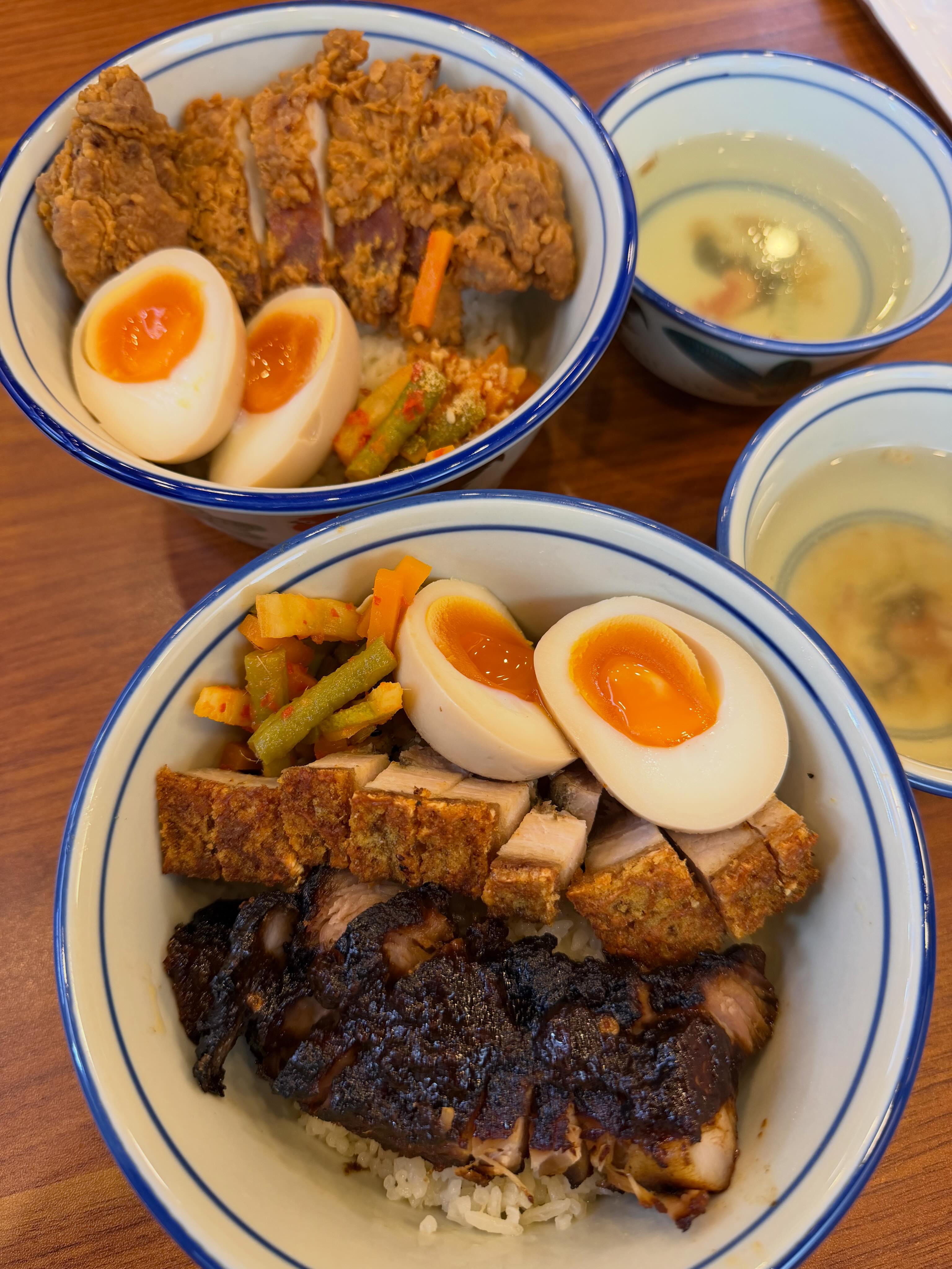 Har cheong gai rice & char siew roasted pork rice ($9.90 each) @ Ten Tenths, Clarke Quay!