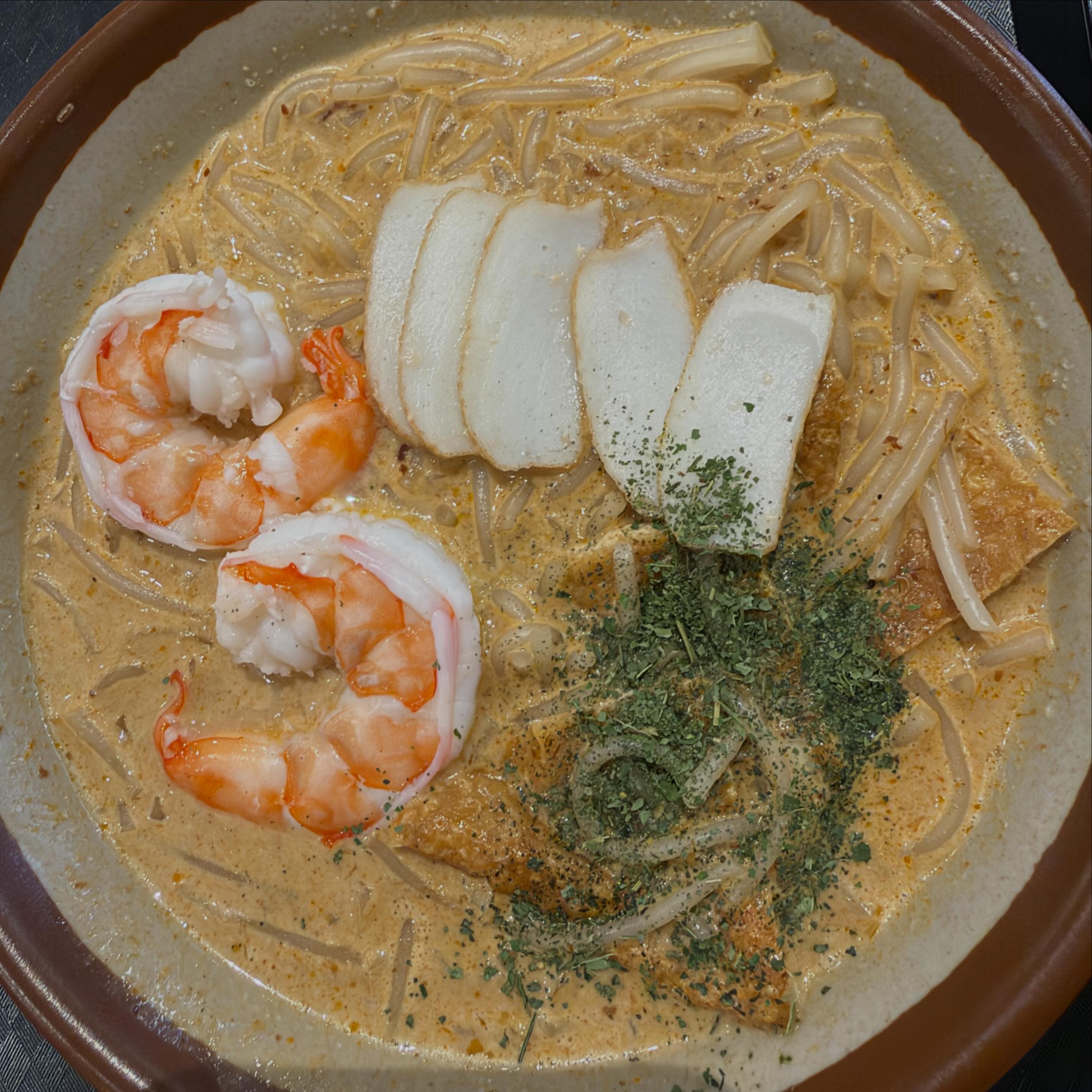 Laksa prawns ($9.50) @ King of Laksa, Clarke Quay Central!
